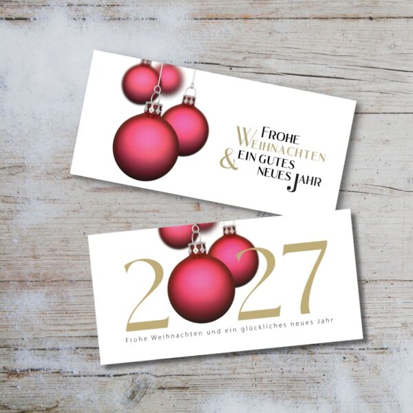 Christbaumkugeln Weihnachtskarten