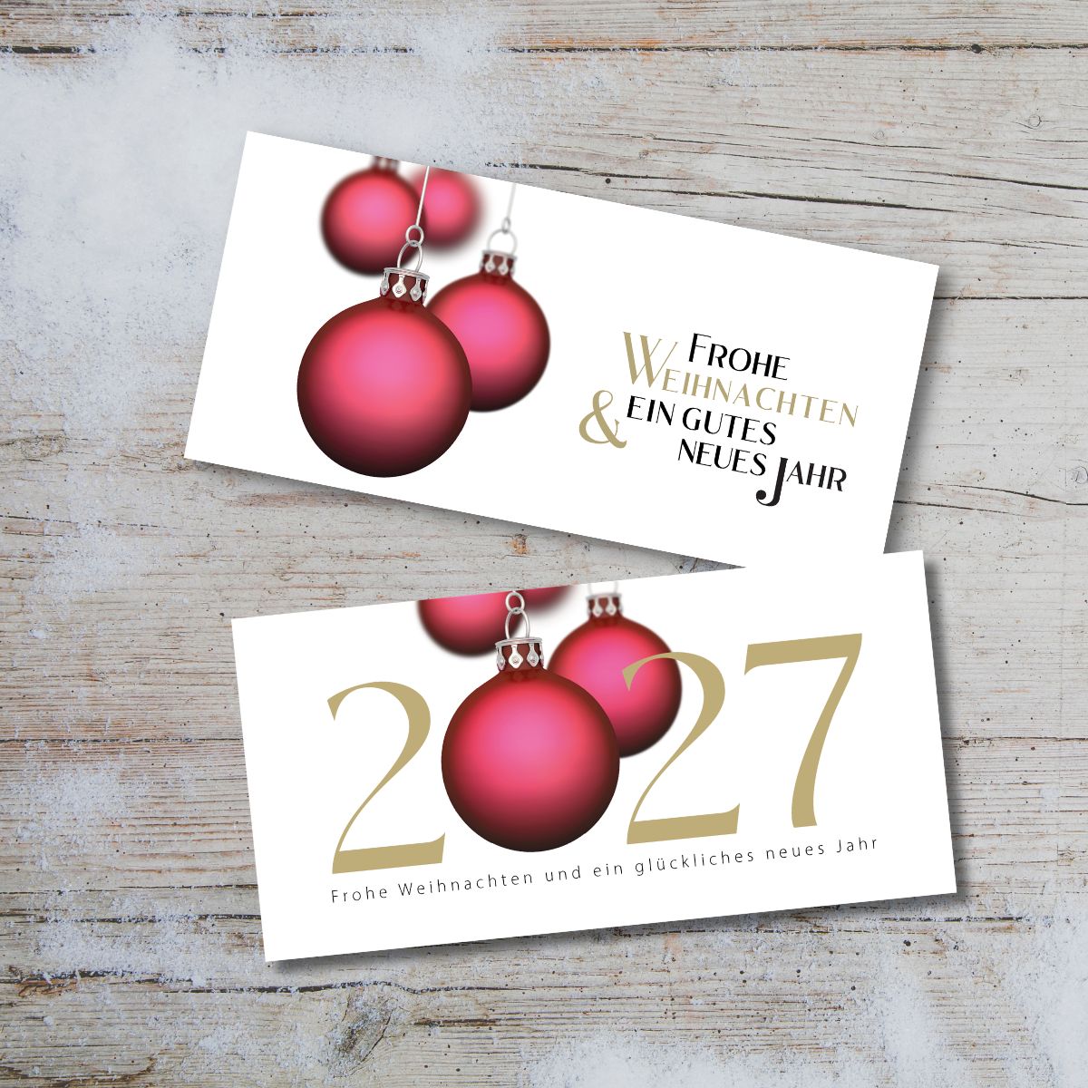 Christbaumkugeln Weihnachtskarten