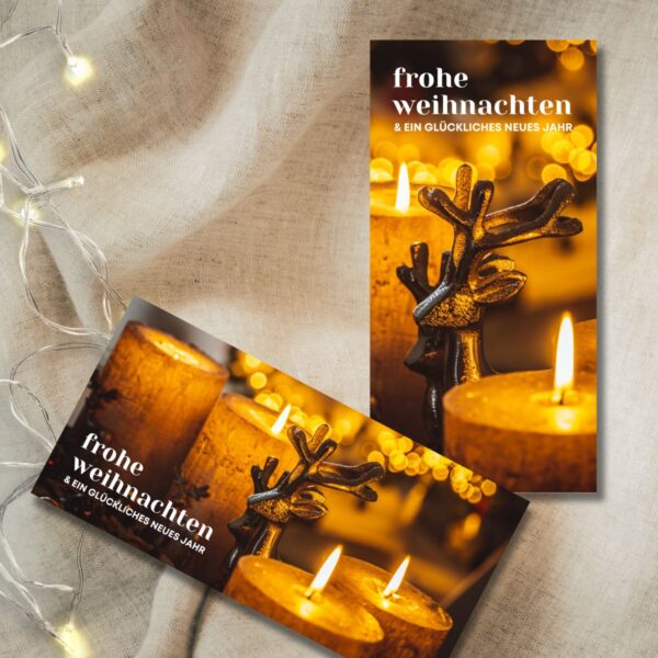 Kerzenglanz Weihnachtskarte