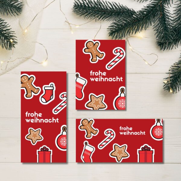 Sticker stc Weihnachtskarte